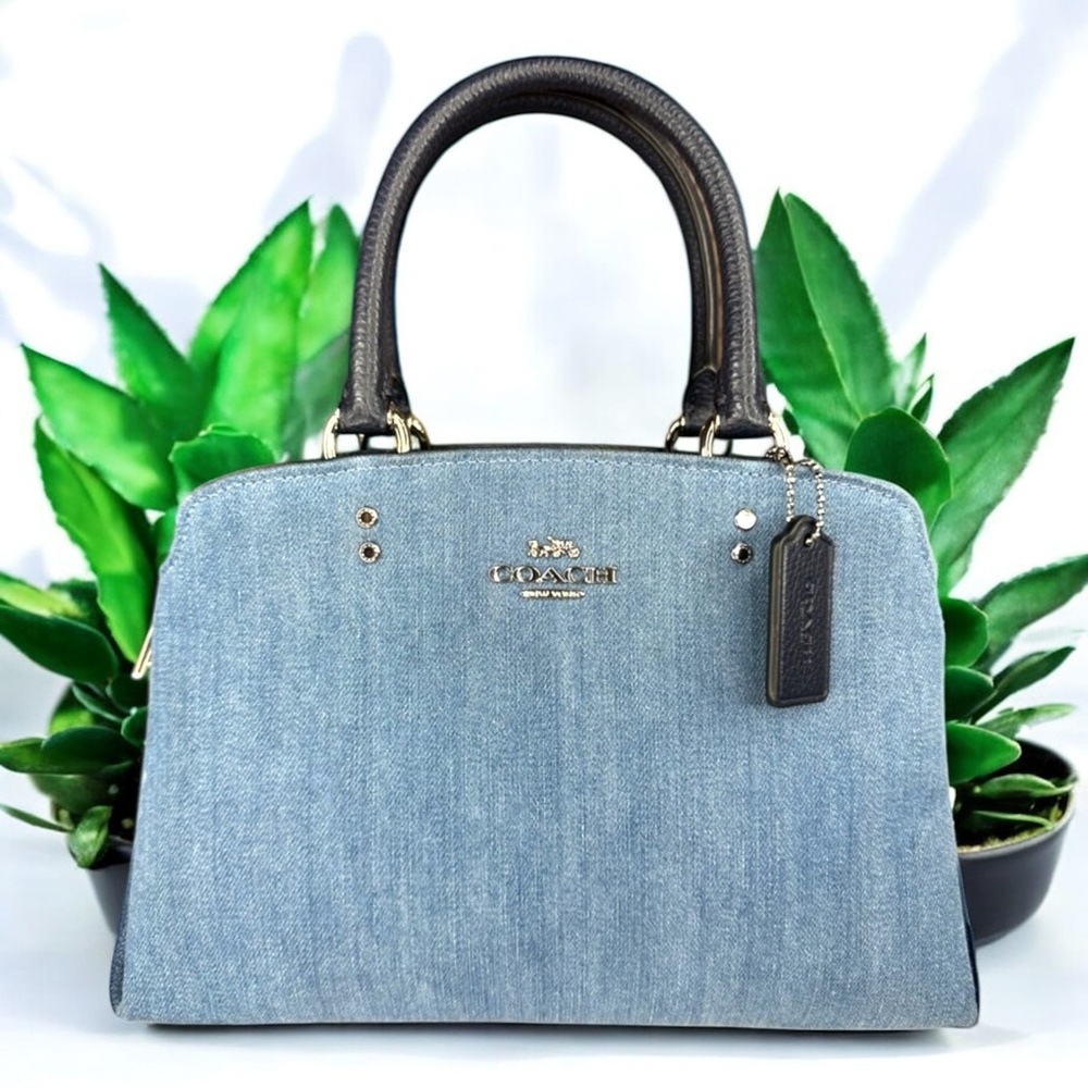 COACH - DENIM Mini Lillie Carryall